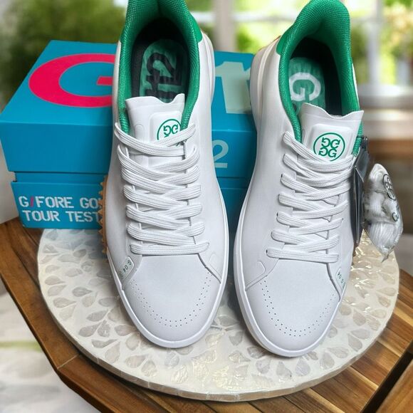 G/FORE G.112 P.U Leather Golf Shoes Snow/Toast Turf Rated Men’s Size 10 - Picture 14 of 15